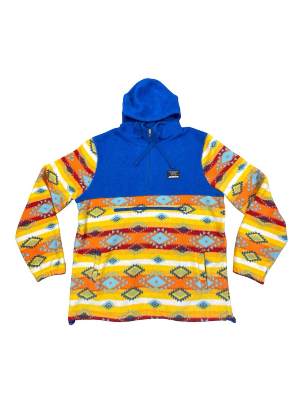Massive Outdoor Jacket Coat Aztec Tribal Fleece Men's M Hoodie Pullover Anorak
